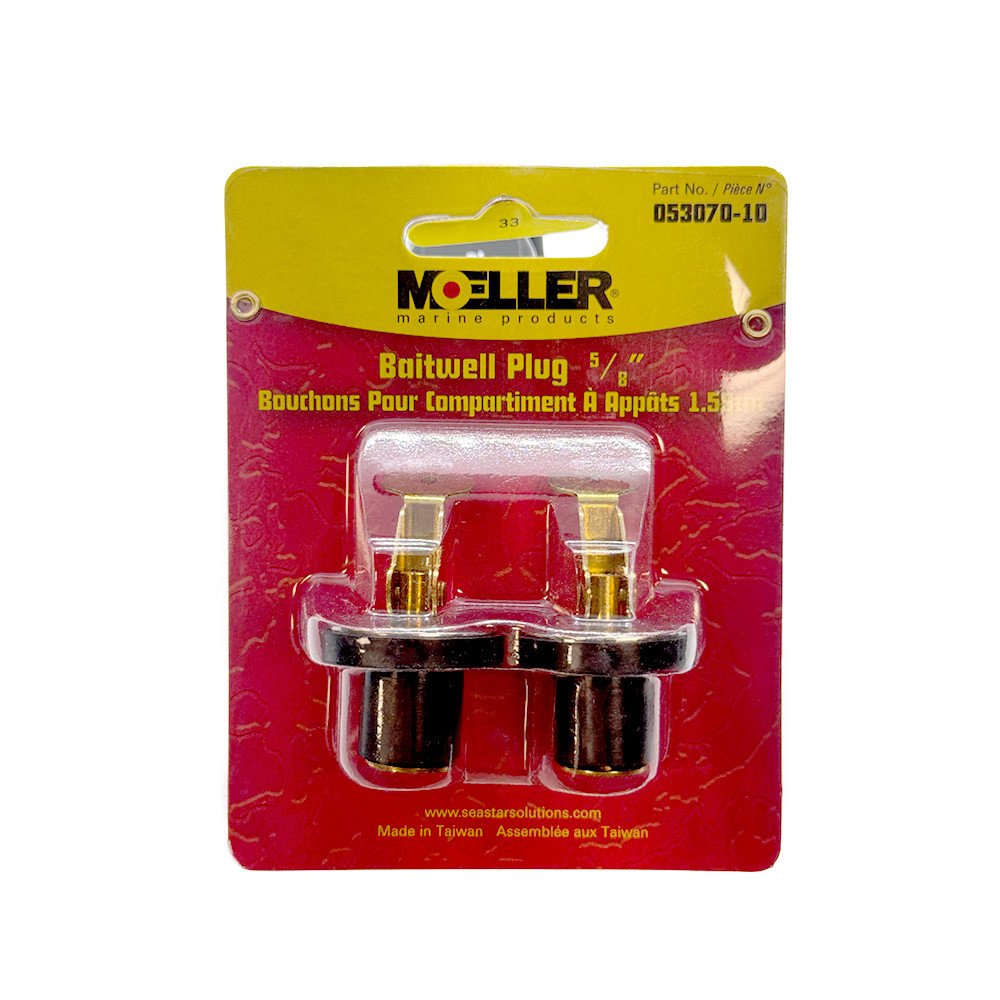 Moeller Marine 5/8" Brass Baitwell Plug - 2 Pack Image