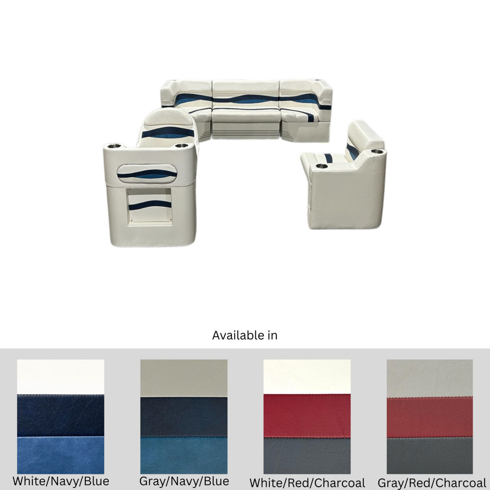 Horizon Elite Rear Couch Seat Pontoon Furniture Set Image