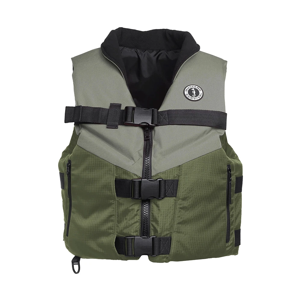 Mustang Accel Foam Vest - Green\/Grey - XL