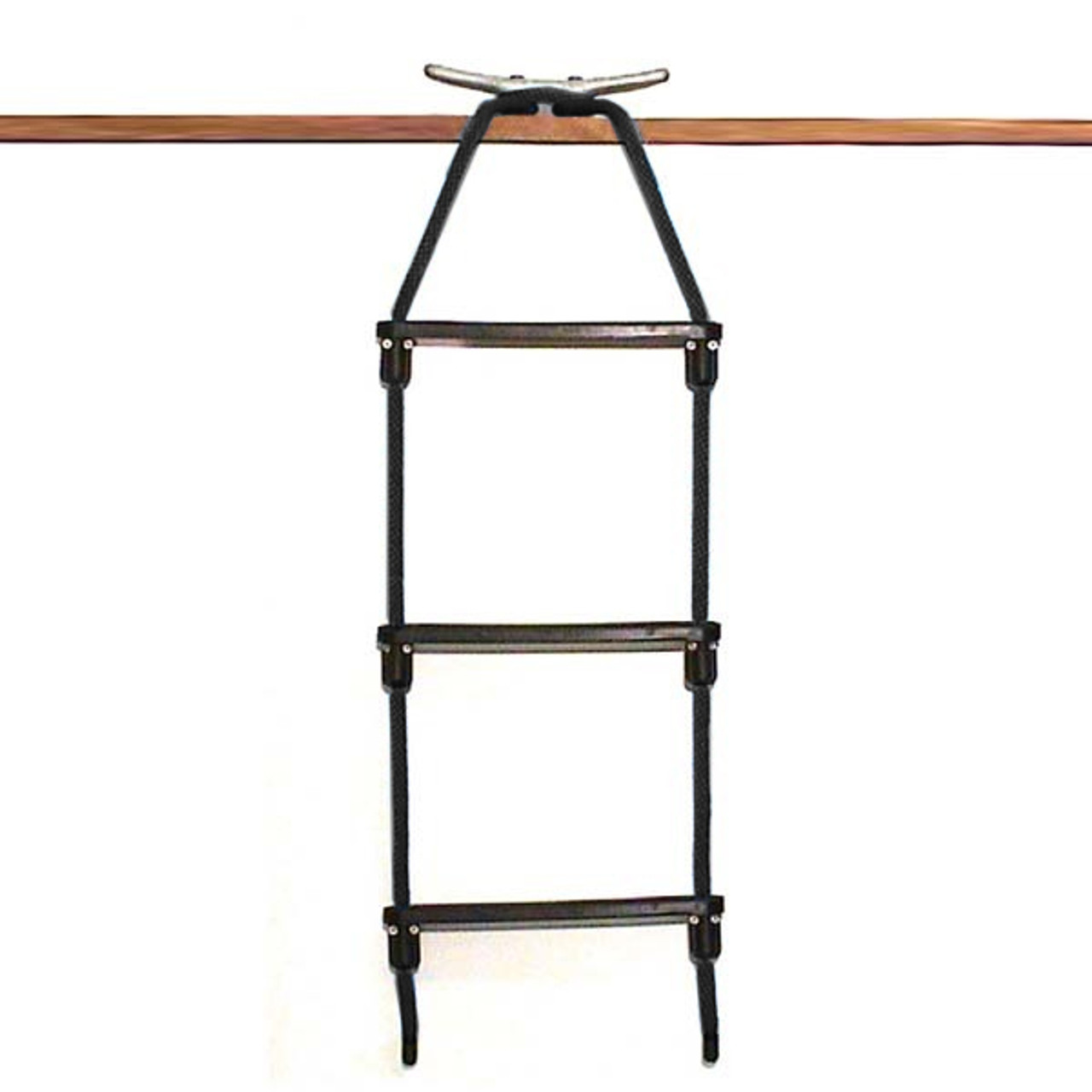 E-z-ty 3-Step Rope Ladder - Black