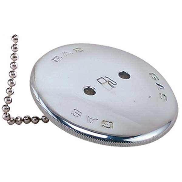 Perko 0540DPG99A chrome-plated bronze replacement gas cap with bead chain