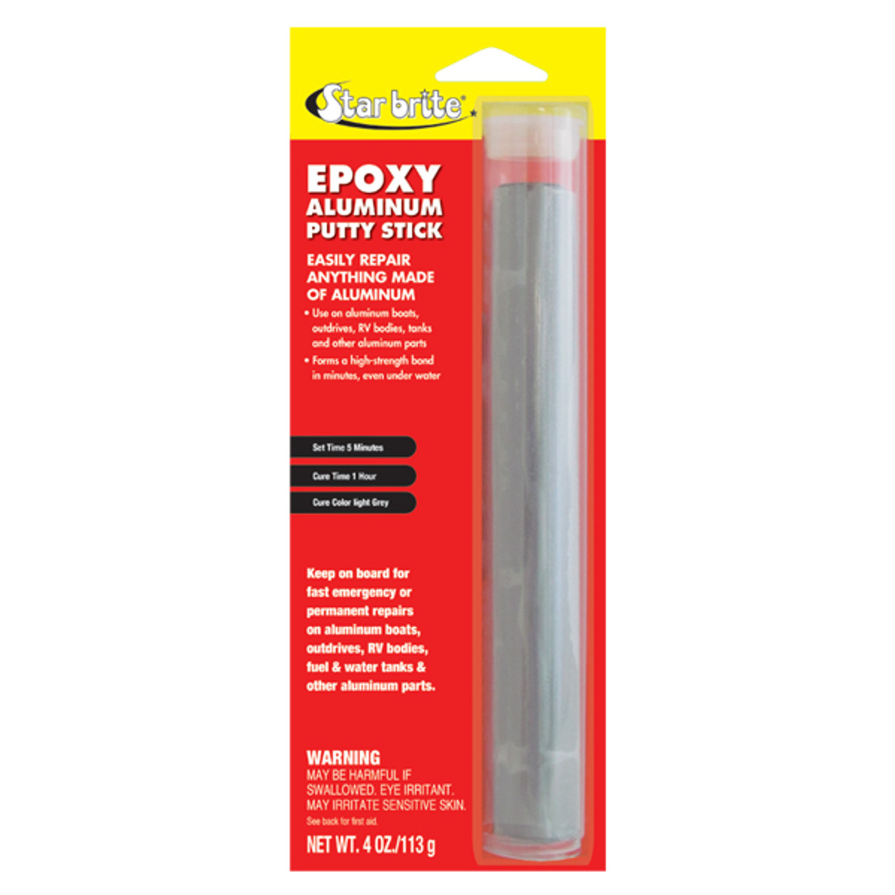 Star Brite Epoxy Aluminum Putty Stick 4 oz.