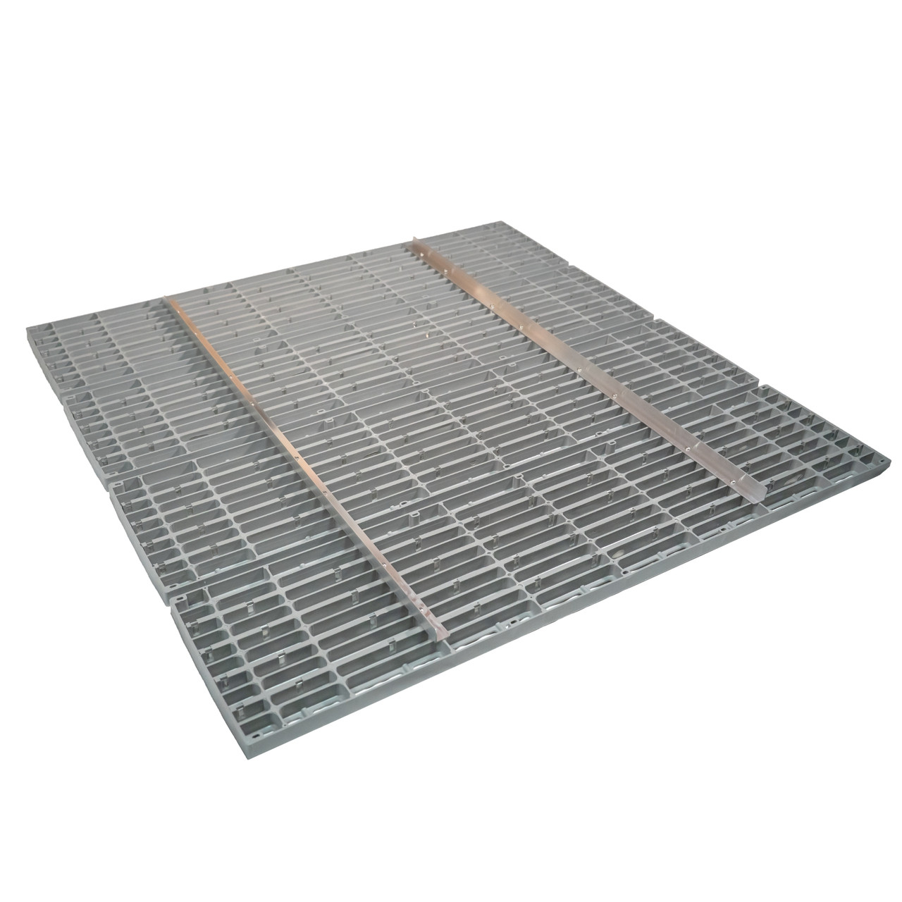 Patriot Docks Gray Poly 4' x 4' Deck Section w/ 2 Alum. Stringers Image