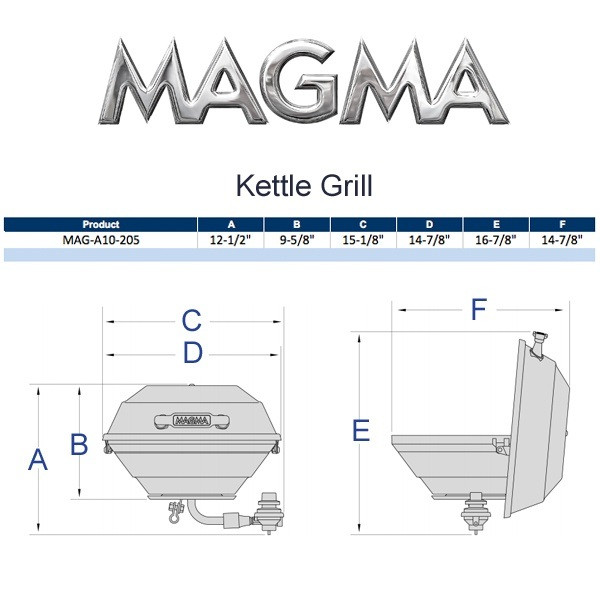 Magma Kettle Grill A10205 15 in. Wholesale Marine