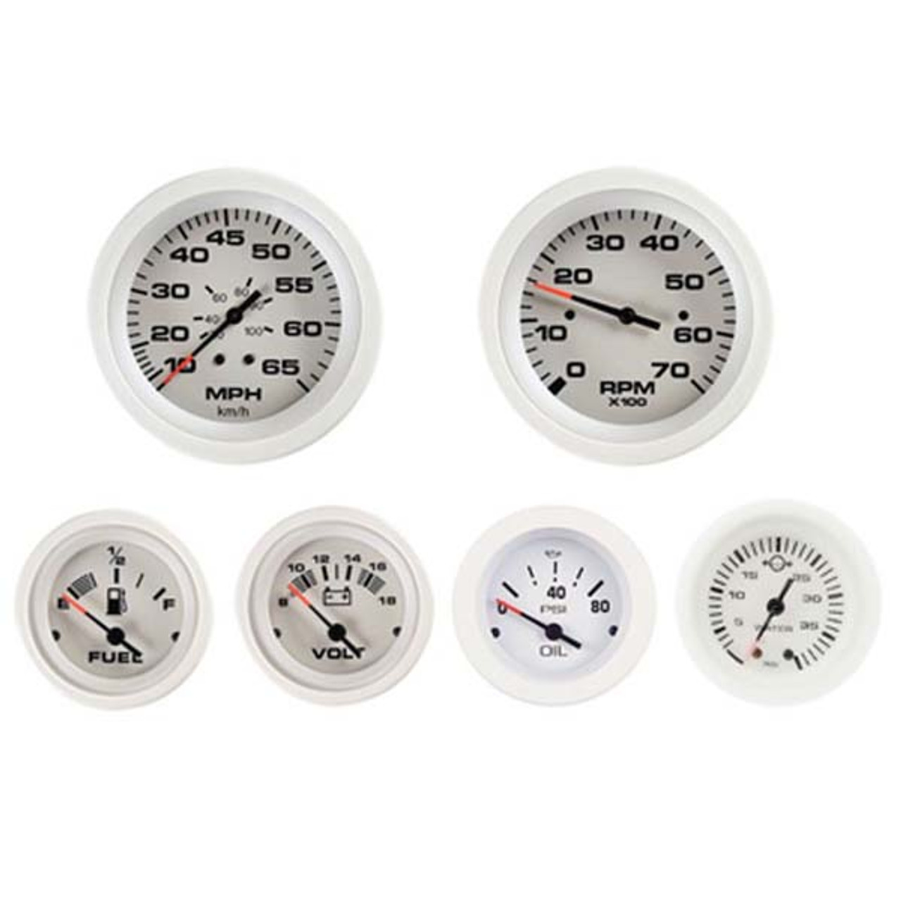 Sierra 68388P Arctic Inboard/Sterndrive Gauge Set