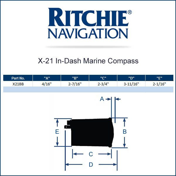 Ritchie X23 InDash Marine Compass Wholesale Marine