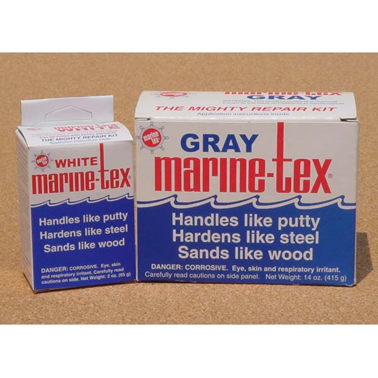 MARINE-TEX RM306K EPOXY Putty Repair Kit White 14 oz with 4 Mixing