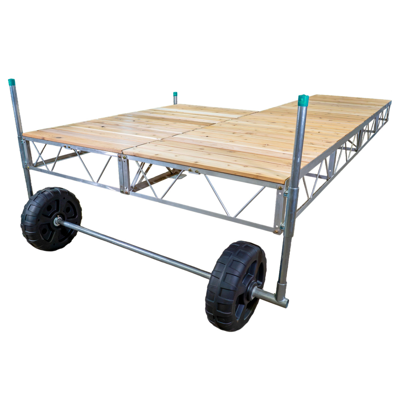 Patriot Docks Patio Roll-In  Dock w/ Cedar Decking Image