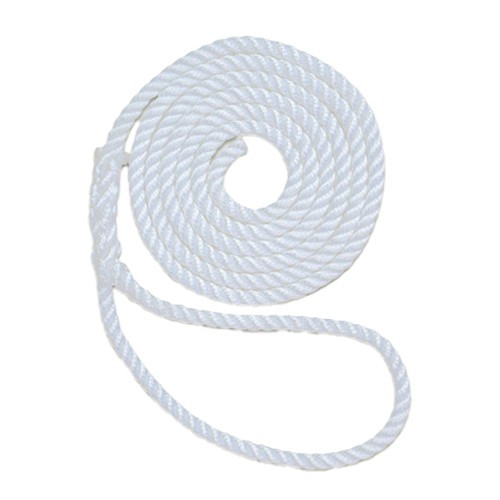 Aamstrand 3 Strand Twisted Nylon Dock Lines - White