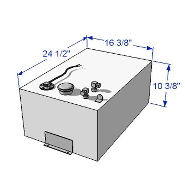 RDS 62533 Above Deck 18 Gallon Fuel Tank