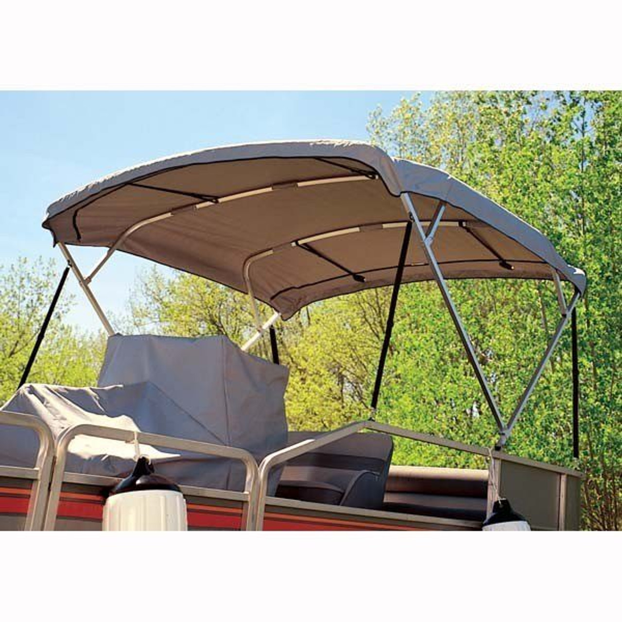 Deluxe Pontoon Bimini 96" Width X 56" Height X 8 Ft Length