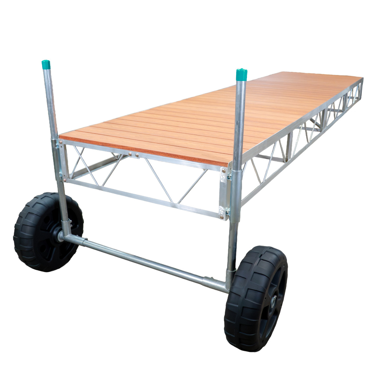 Patriot Docks Straight Roll-In Dock w/ Brown Aluminum Decking Image