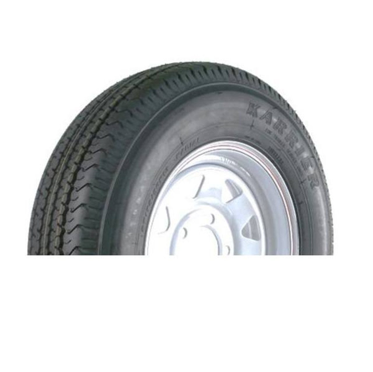 Loadstar 205/75R14 5Lug Radial Trailer Tire White Spoke