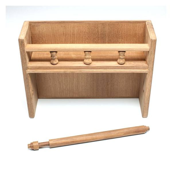 Whitecap Teak Paper Towel Holder with Spice Rack - Thumbnail 3