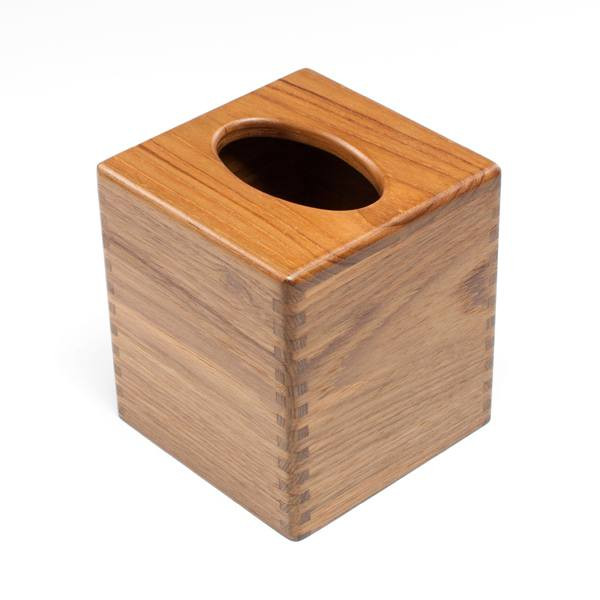 Teak Tissue Box Holder