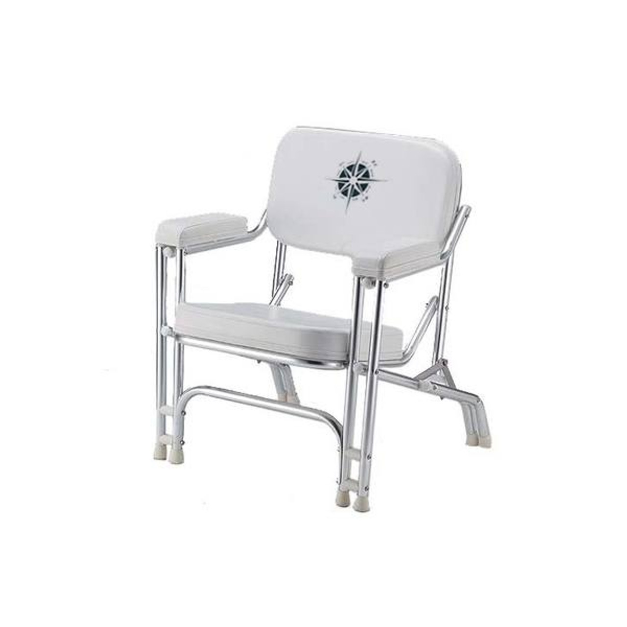 Gen 3 Padded Aluminum Deck Chair W Compass Logo