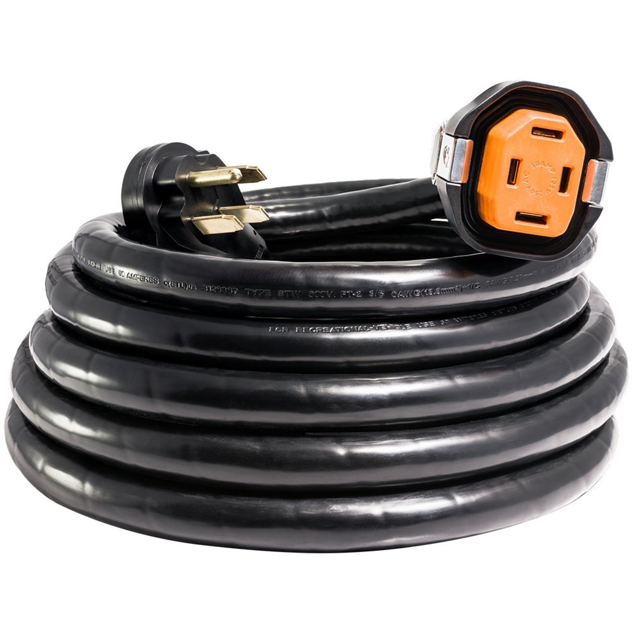 SmartPlug 50 Amp RV 30 Dual Configuration Cordset - Black (SPS X Park Power)