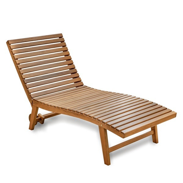 Whitecap Teak Pool Lounge Chair - Front