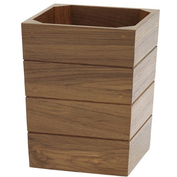Whitecap Teak Waste Basket