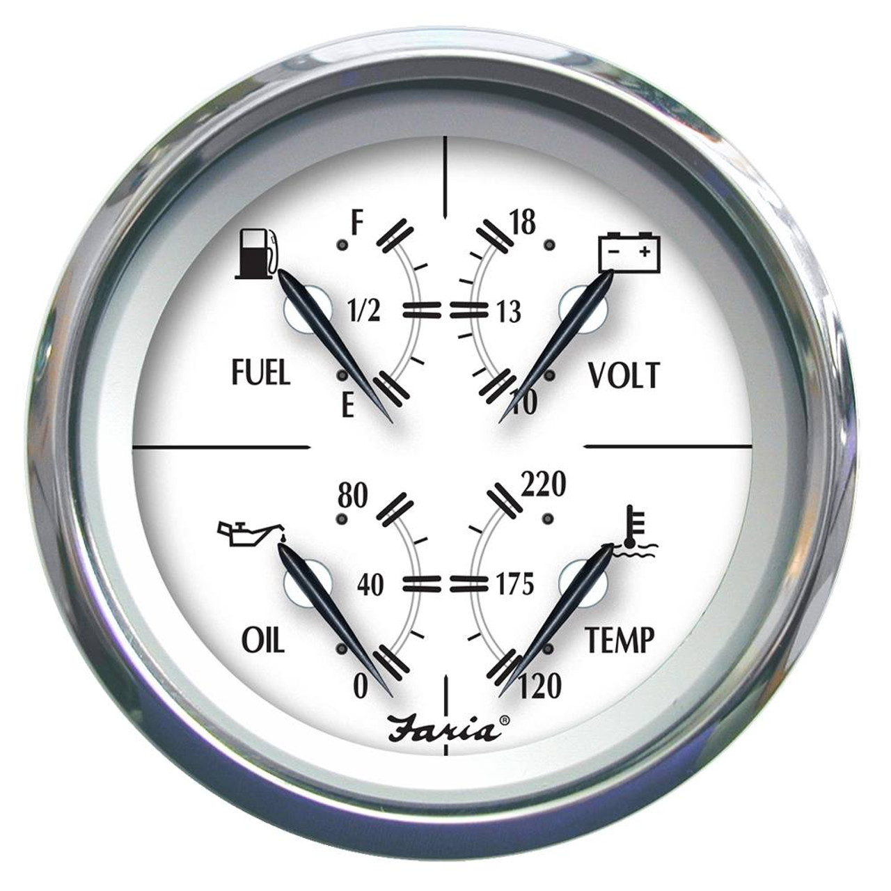 Faria Beede Instruments Newport SS Trim Gauge 25003