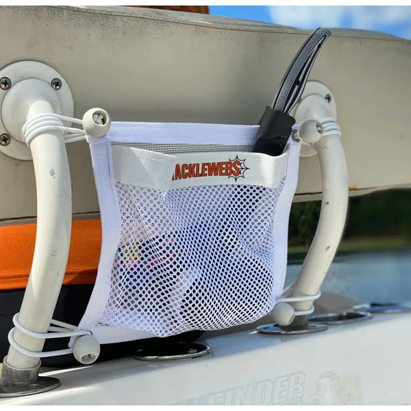 TackleWebs 12"W x 10"H White Bungee Pocket