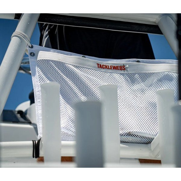 TackleWebs 24"W x 15"H White Bungee Pocket