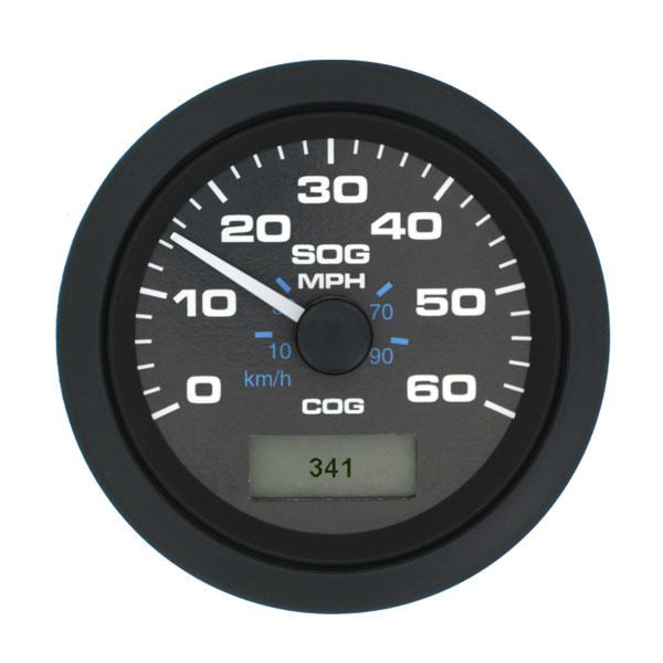 Sierra 781-627-060P Black Premier Pro Series Speedometer