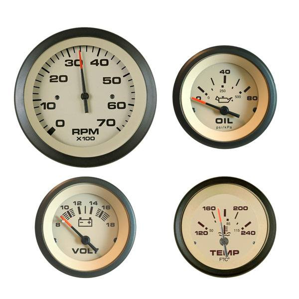 Sierra 69717P Sahara Series Twin Engine IB/OB Gauge Kit