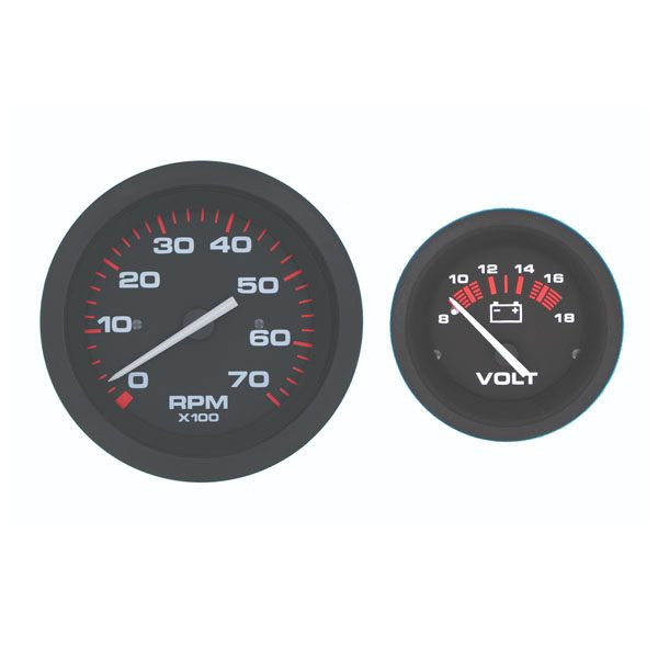 Sierra 69721P Amega Series OB Twin Engine Gauge Kit