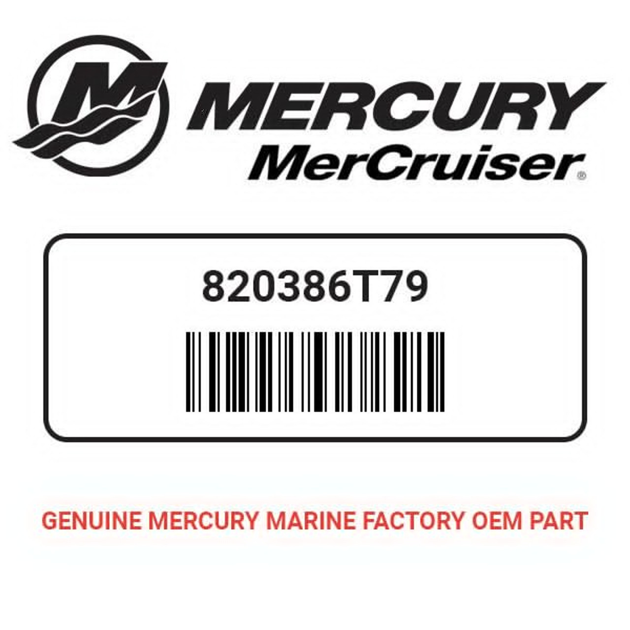 Mercury - Mercruiser 56-820386T79 Hardware Bag Assy