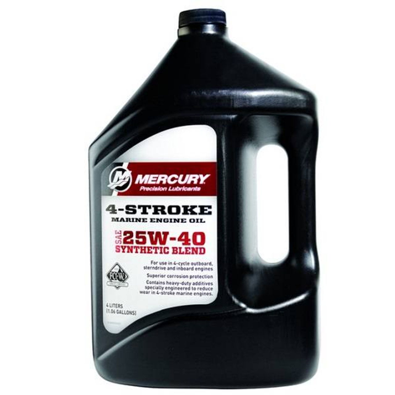 Mercury 8M0078630 25W-40 Synthetic Blend 4-Stroke Engine Oil