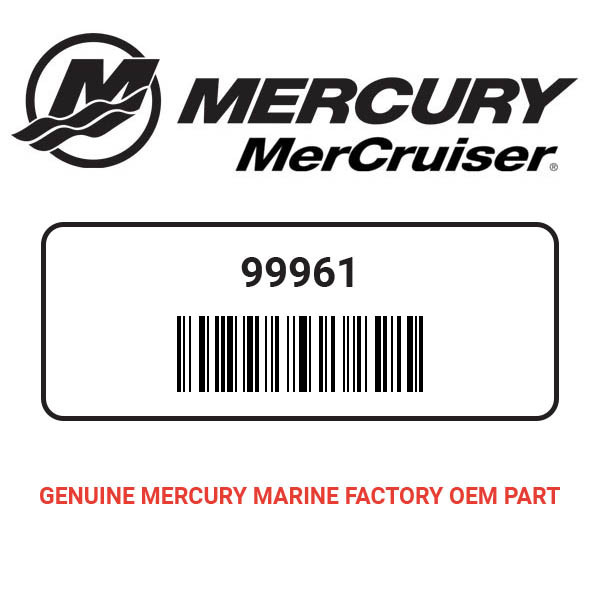 Mercury - Mercruiser 99961 Plate