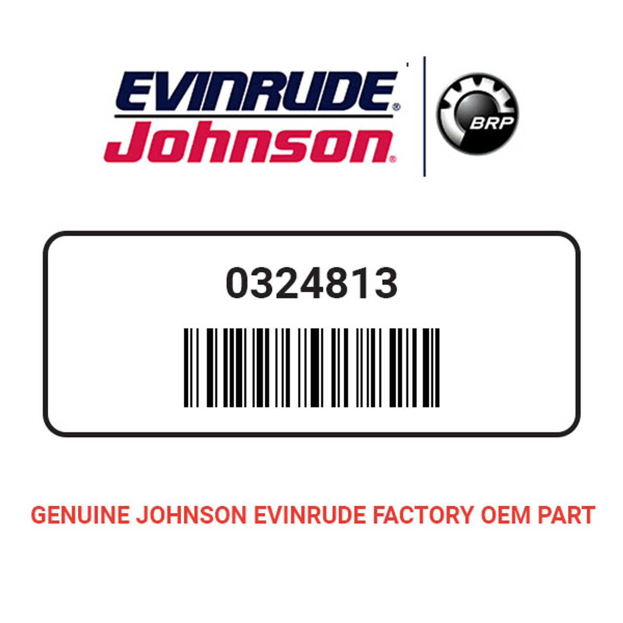 324813 Johnson/Evinrude/OMC New OEM SCREW-EXH CVR 0324813