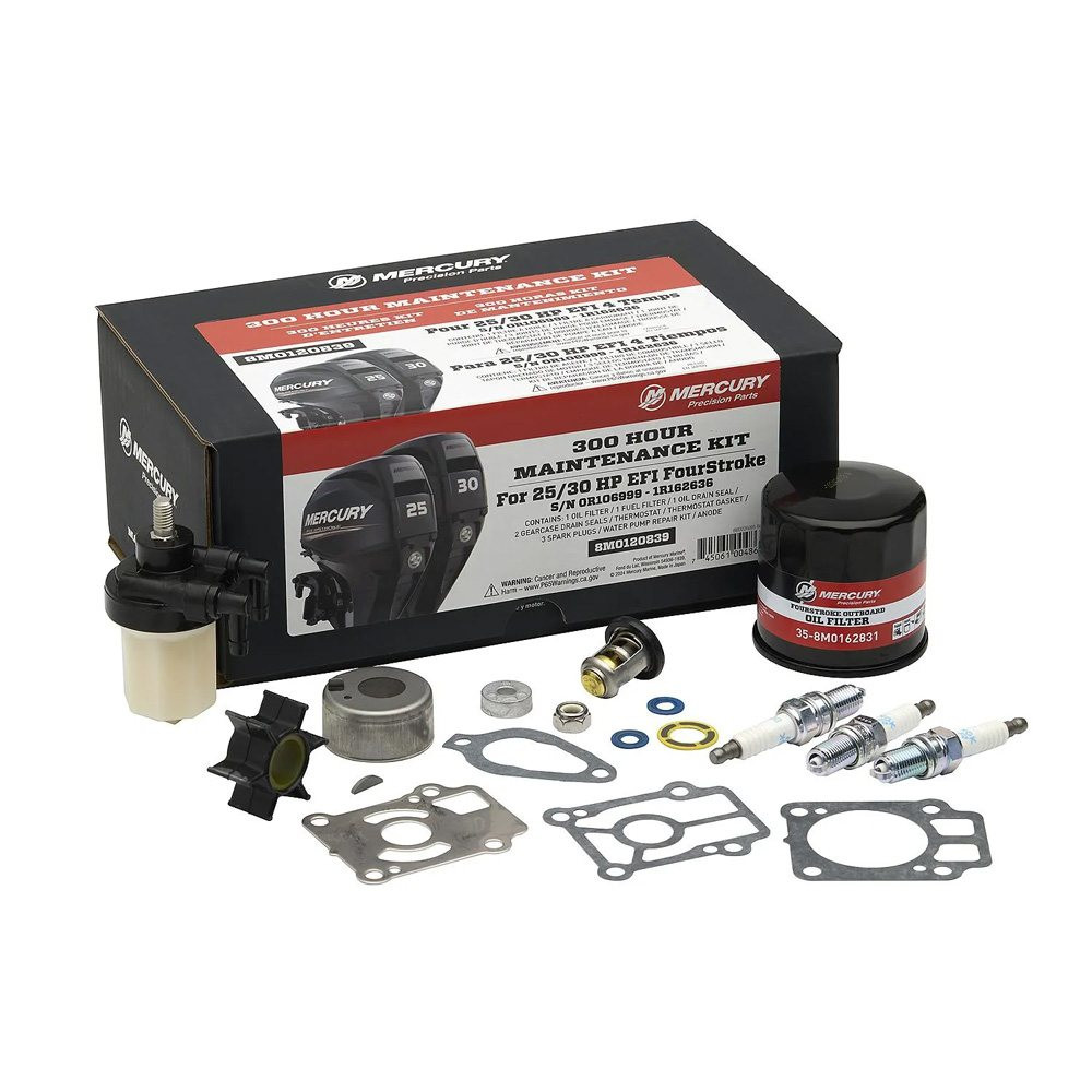  Mercury 8M0120839 300-Hour Service Kit F25/30 HP Image