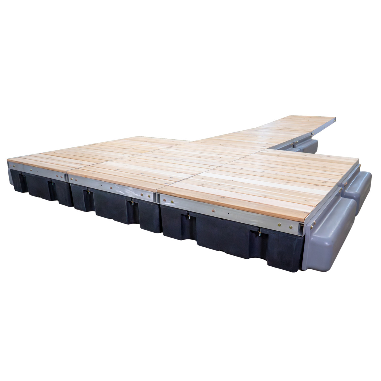 Patriot Docks Premium "T" Floating Dock w/ Cedar Decking Image