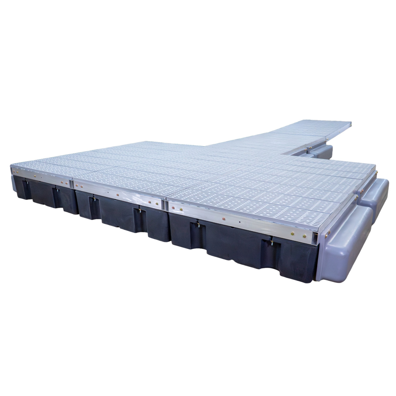 Patriot Docks Premium "T" Floating Dock w/ Poly Decking Layout Image