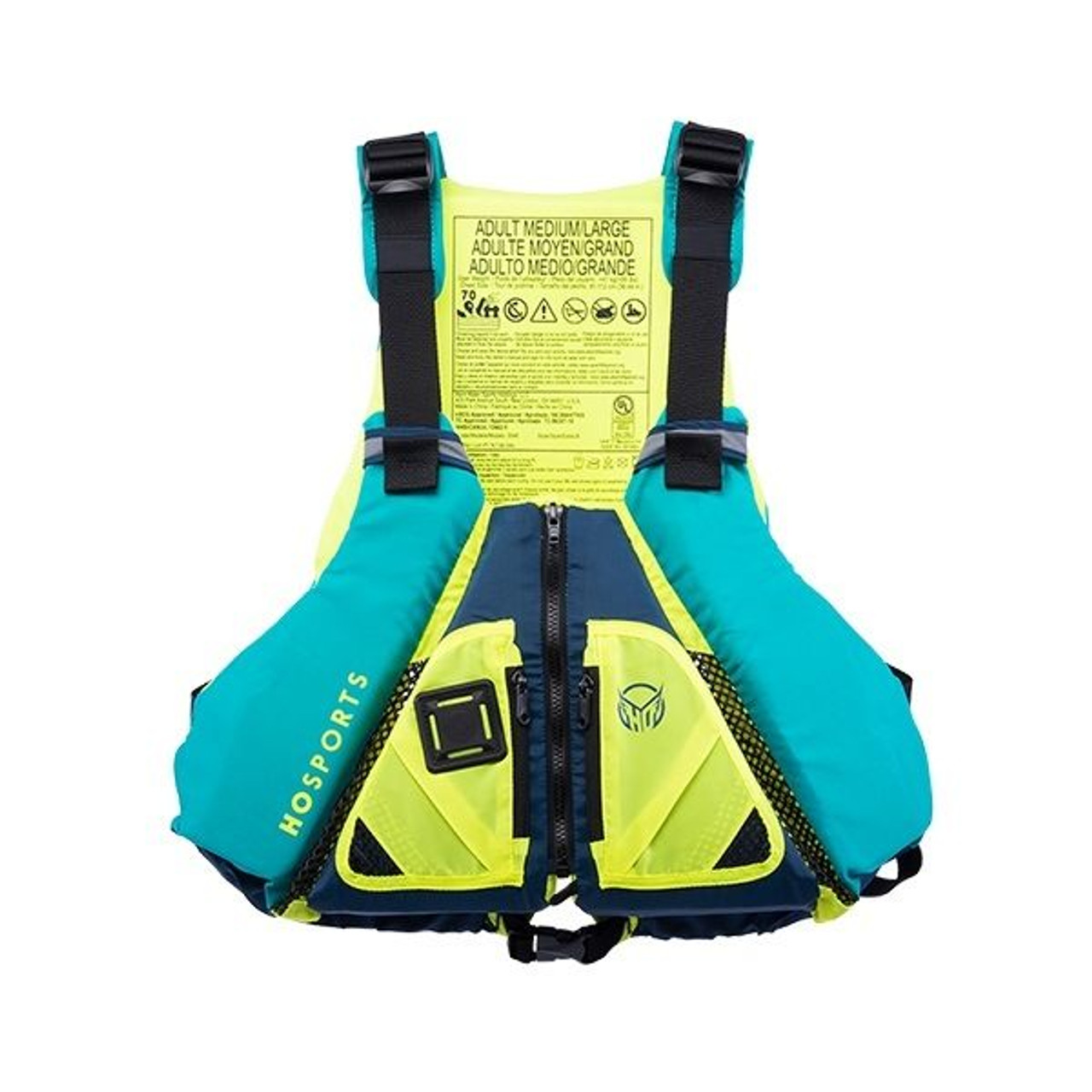 HO Sports Atlas Nylon Jade Paddle Life Vest - Jacket Front