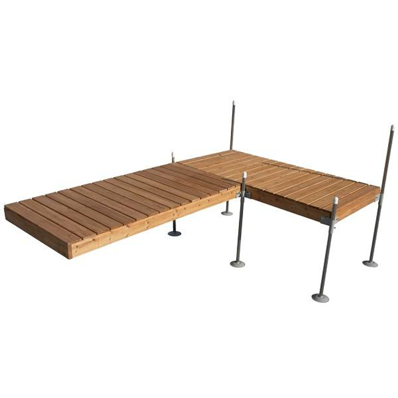 Tommy Docks 12' Classic Cedar L-Shaped Dock