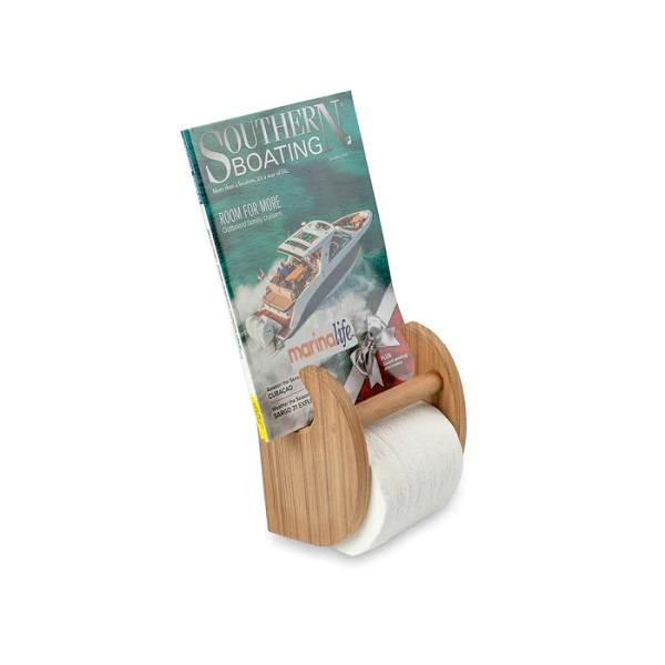 WhiteCap Industries Teak Magazine & Toilet Paper Holder