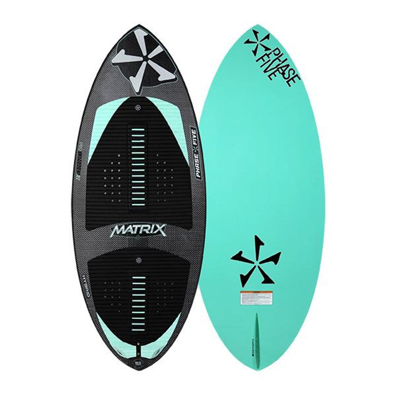 Phase 5 Matrix Wakesurf Board front and back