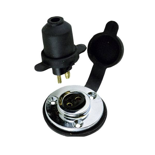 Perko 1190DP0CHR chrome-plated zinc watertight deck connection