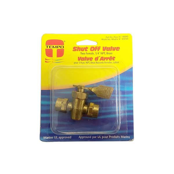 Tempo Marine Shut Off Valve 2 Female 1/4" NPT