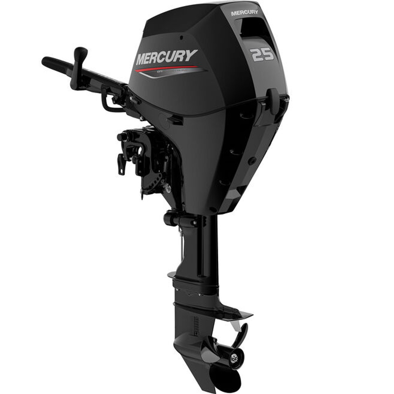 Mercury 25HP 4-Stroke Outboard Motor Electric Start Tiller 1A25311BK 20" Shaft
