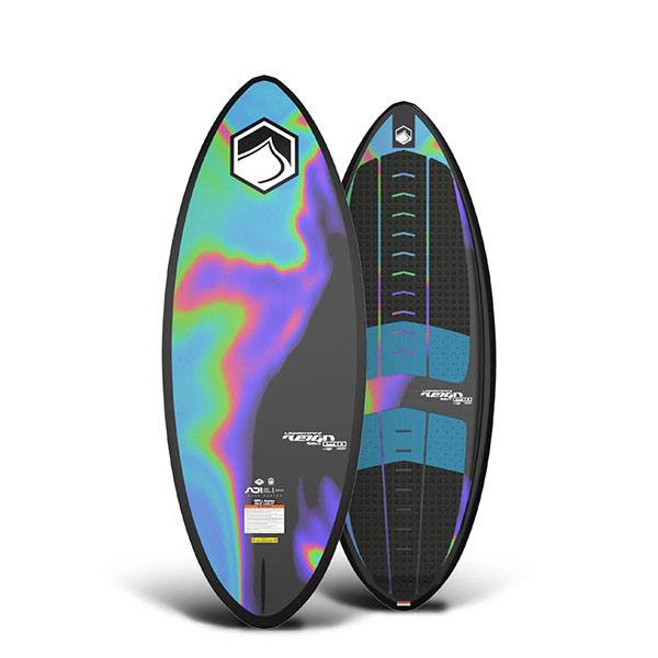 Front and Back of Liquid Force Reign Wakesurf Board