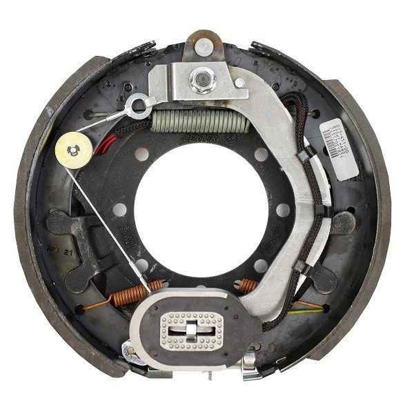 Dexter K23-451-00 12-1/4" x 3-3/8" 9K-10K Self Adjusting Right Hand Electric Drum Brake Assembly
