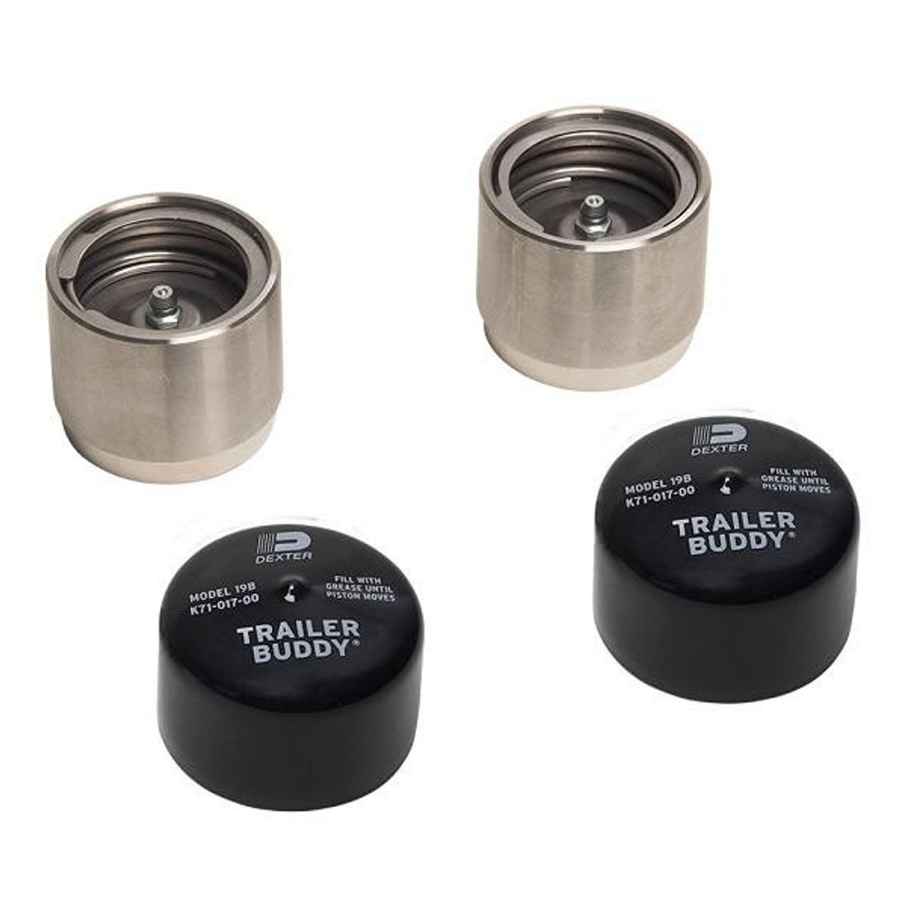 Dexter Trailer Buddy Protector with Bra – 3,500 lb, 1.980" OD for 5 on 4.50" bolt pattern trailer hubs.