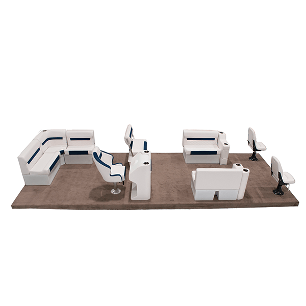 Wise DLX 22'+ Swingback Fishing Pontoon Furniture Set Image