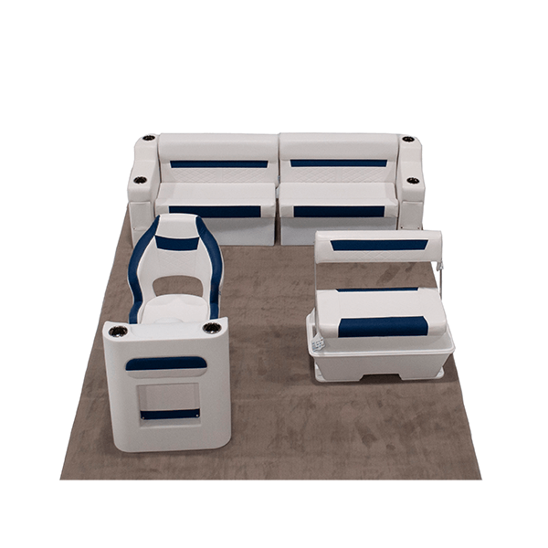 Wise DLX Rear Couch, Console & Swingback Pontoon Furniture Set Image