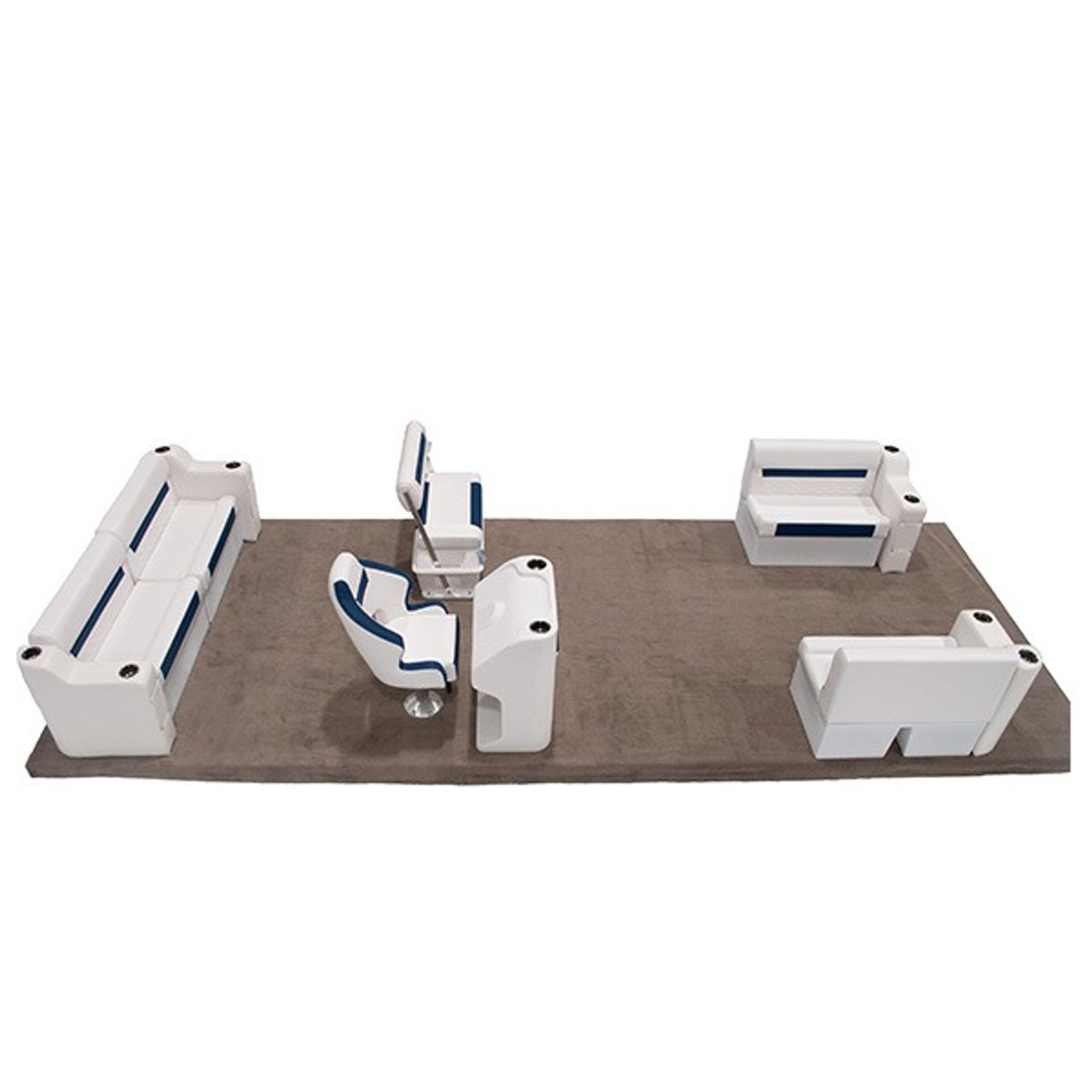 Wise DLX Front & Rear Couch with Swingback Pontoon Furniture Set Image