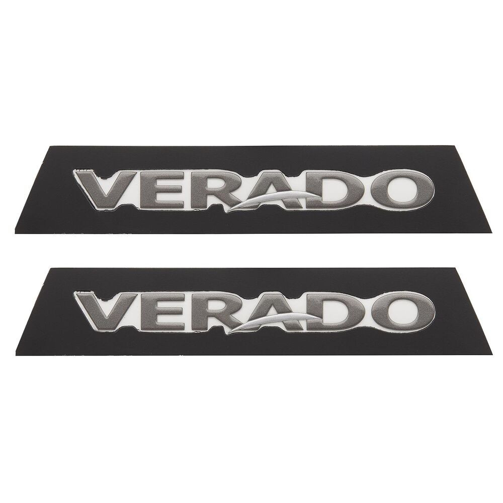 Mercury 8M0142204 charcoal verado decals set of 2 for V8 verado outboards